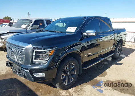 2021 Nissan Titan Platinum Reserve 4X4 из США, поврежденный, VIN 1N6AA1ED0MN517629